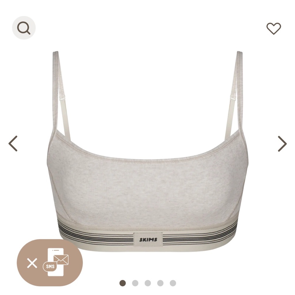 SKIMS cotton rib scoop bralette in limited edition color NWT